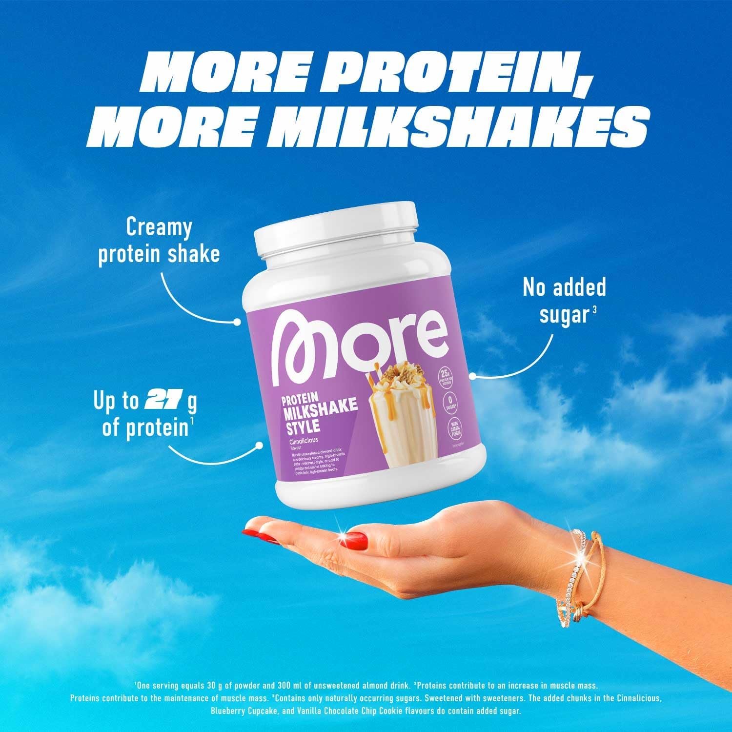 More Protein - Proteinpulver meets milkshake love mit bis zu 27 g Protein & ohne Zuckerzusatz - Bild 2